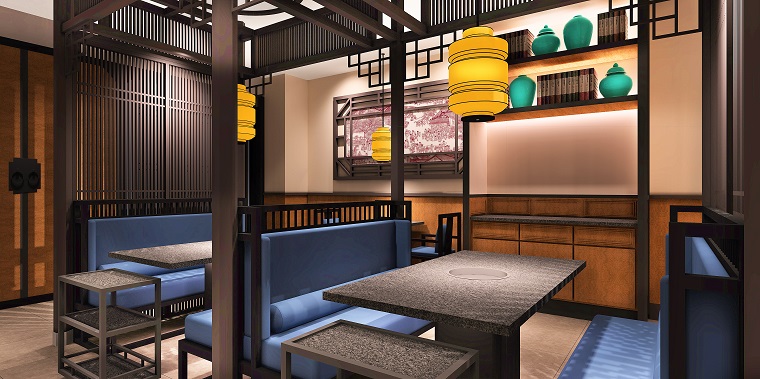 老員外火鍋店室內裝修設計